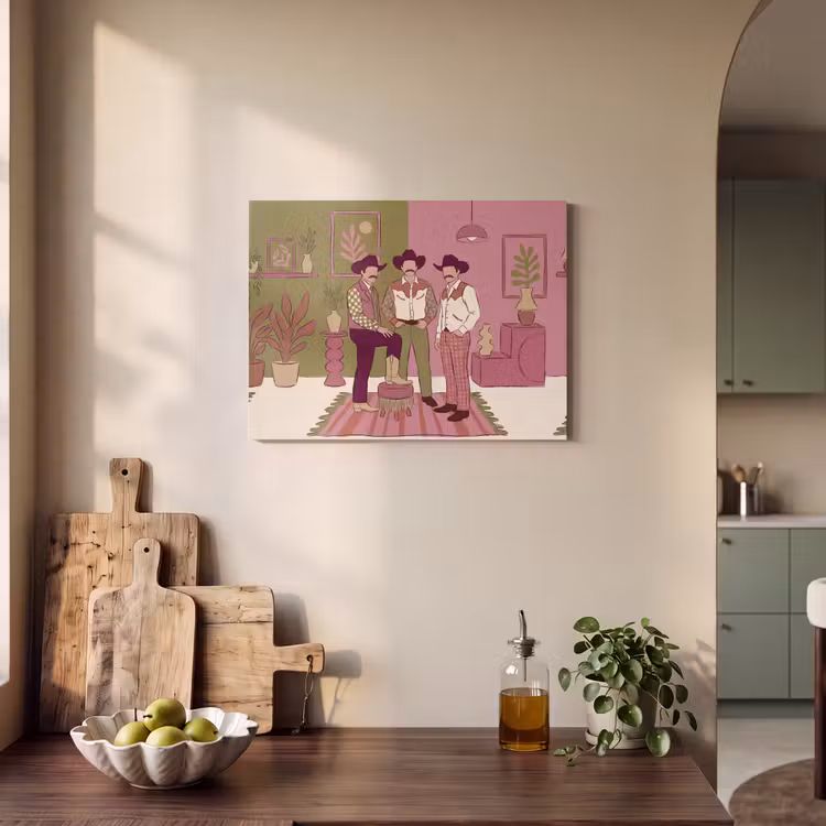 Mensen - Mannen - Hoeden - Retro - Interieur PET vilt klein -sfeer2