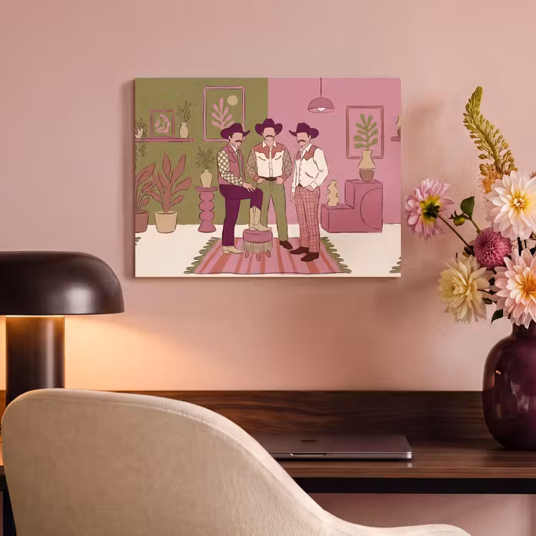 Mensen - Mannen - Hoeden - Retro - Interieur PET vilt klein -sfeer3
