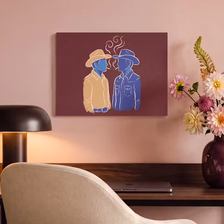 Mensen - Profiel - Sigaret - Abstract - Kunst PET vilt klein -sfeer3