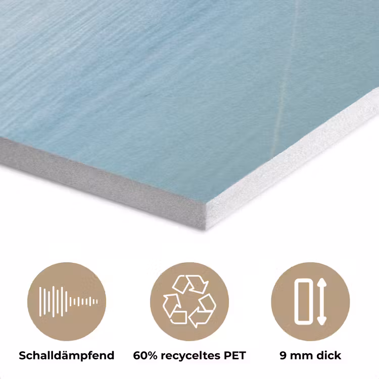 Minimalistisch - Boot - Zee PET vilt klein -closeup_DE