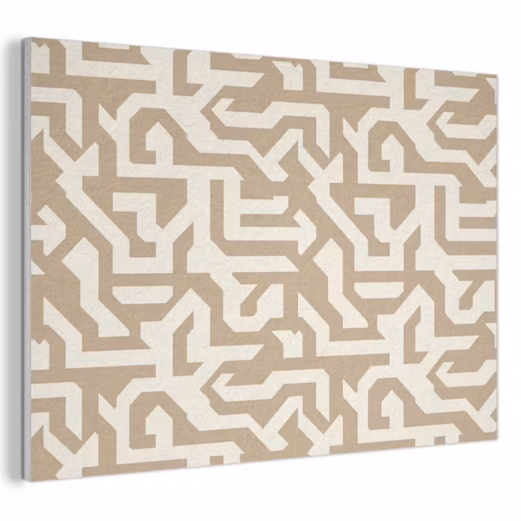Modern - Abstract - Beige PET vilt klein 837 -3d