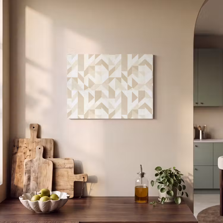 Modern - Abstract - Beige PET vilt klein 837 -sfeer2