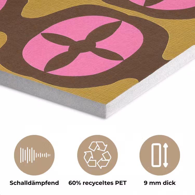 Modern - Patroon - Roze PET vilt klein 837 -closeup_DE