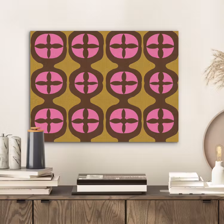 Modern - Patroon - Roze PET vilt klein 837 -sfeer1