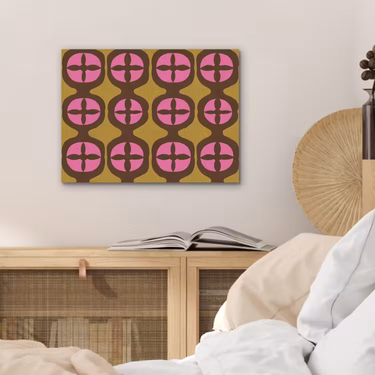 Modern - Patroon - Roze PET vilt klein 837 -sfeer3