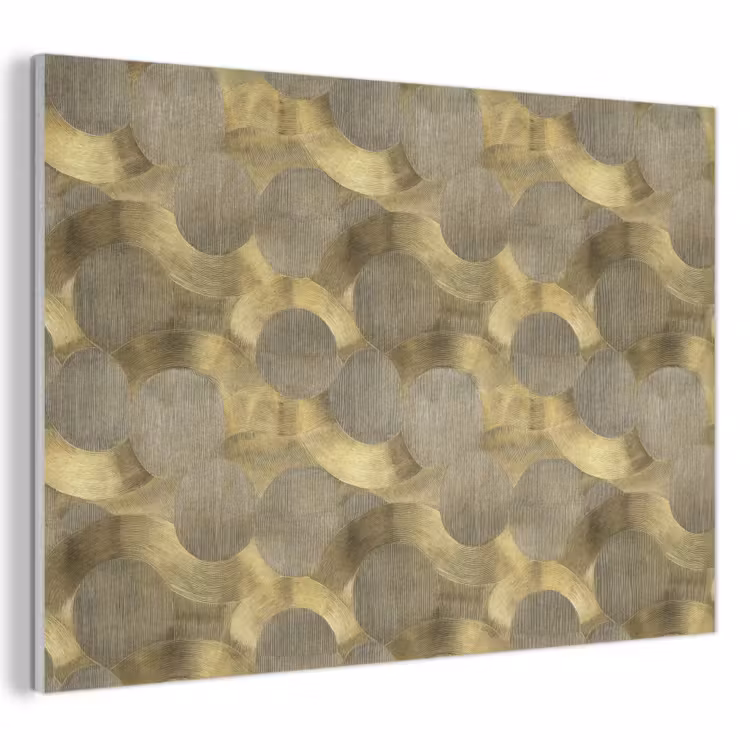 Modern - Geometrisch - Goud PET vilt klein 837 -3d
