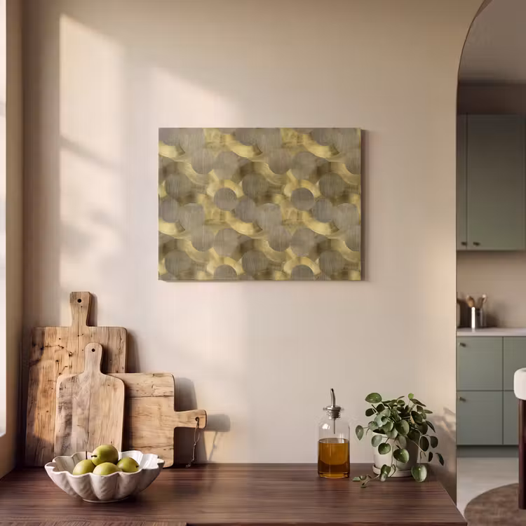 Modern - Geometrisch - Goud PET vilt klein 837 -sfeer2