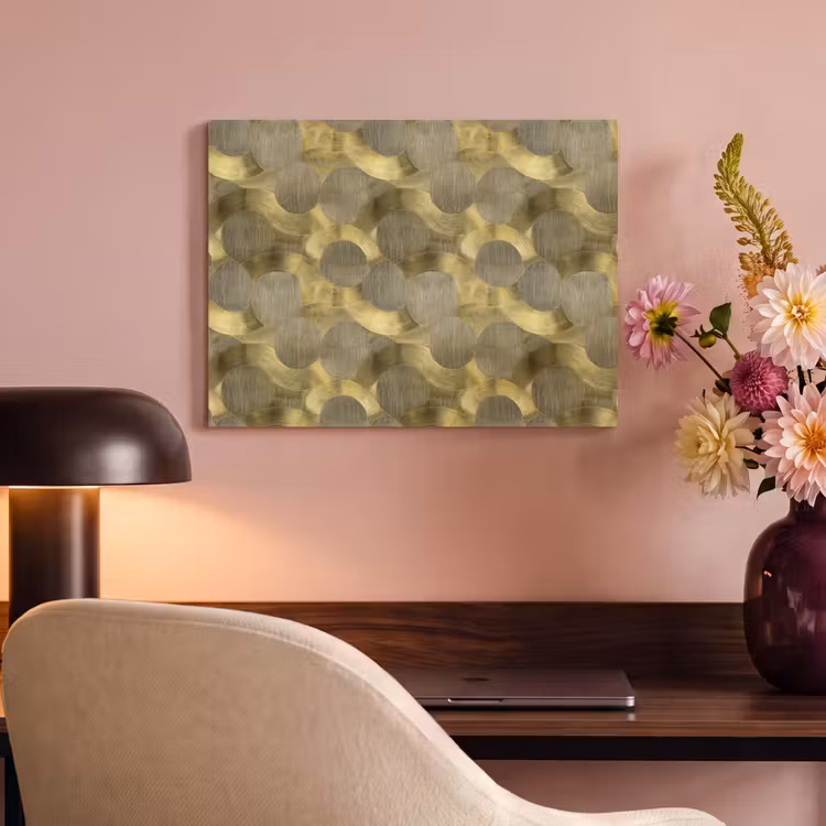 Modern - Geometrisch - Goud PET vilt klein 837 -sfeer3