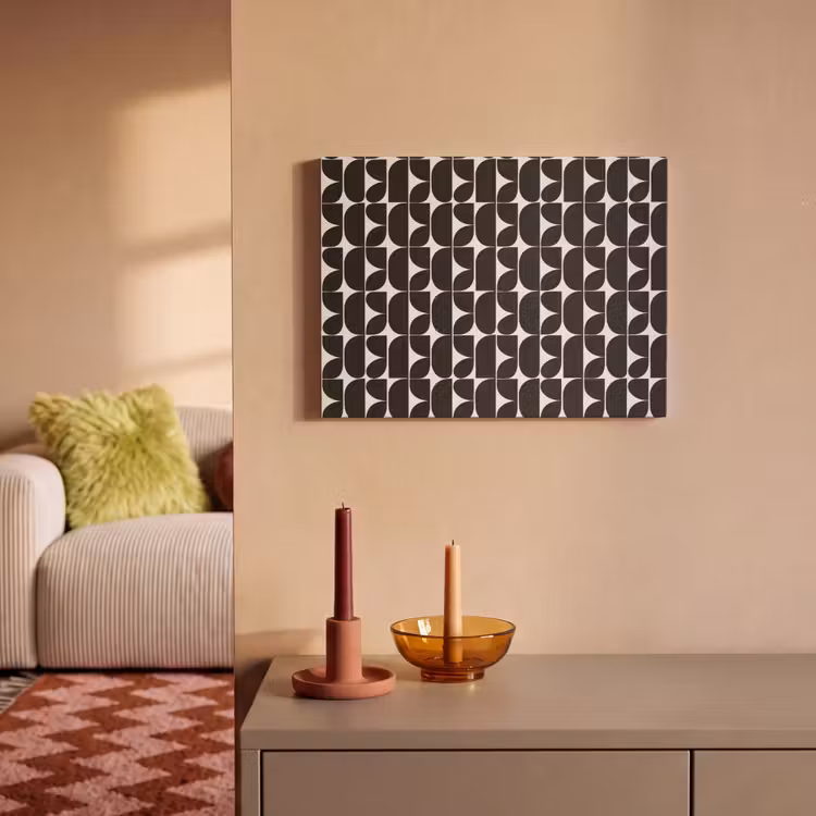 Modern - Geometrisch - Zwart PET vilt klein 837 -sfeer1