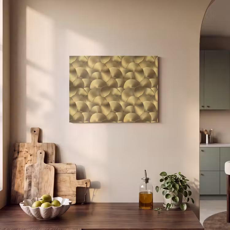 Modern - Cirkel - Goud PET vilt klein 837 -sfeer2