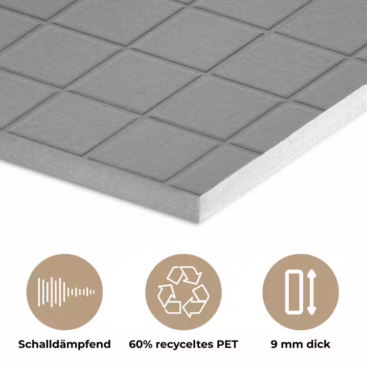 Modern - Patroon - Grijs PET vilt klein 837 -closeup_DE