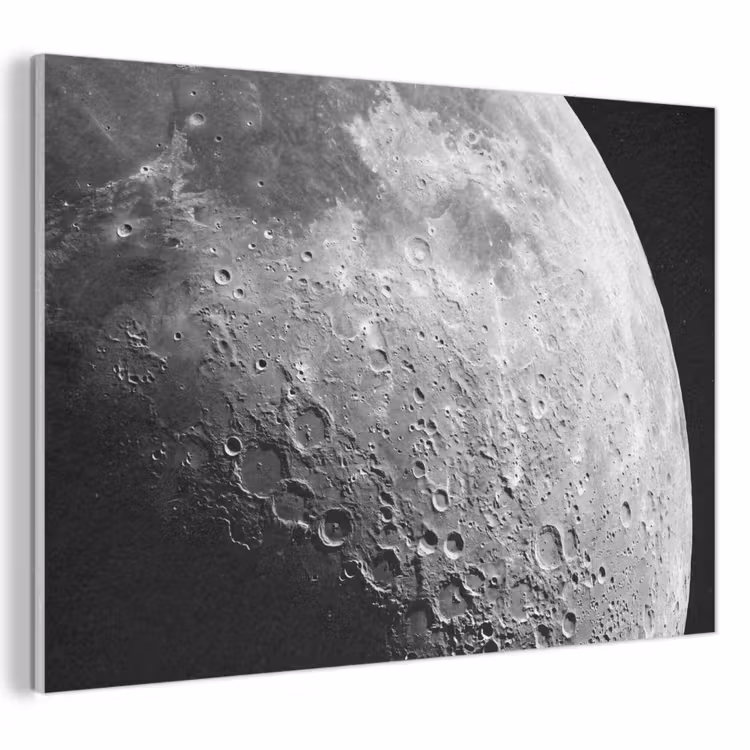 Akustikbild - Mond – Krater – Weltraum - Maan - Kraters - Ruimte PET vilt klein