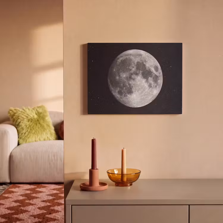 Akustikbild - Mond – Sterne – Weltraum - Maan - Sterren - Ruimte PET vilt klein
