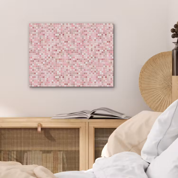 Mozaïek - Patroon - Roze PET vilt klein 837 -sfeer3