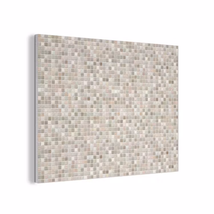Mozaïek - Patroon- Taupe PET vilt klein 837 -3d