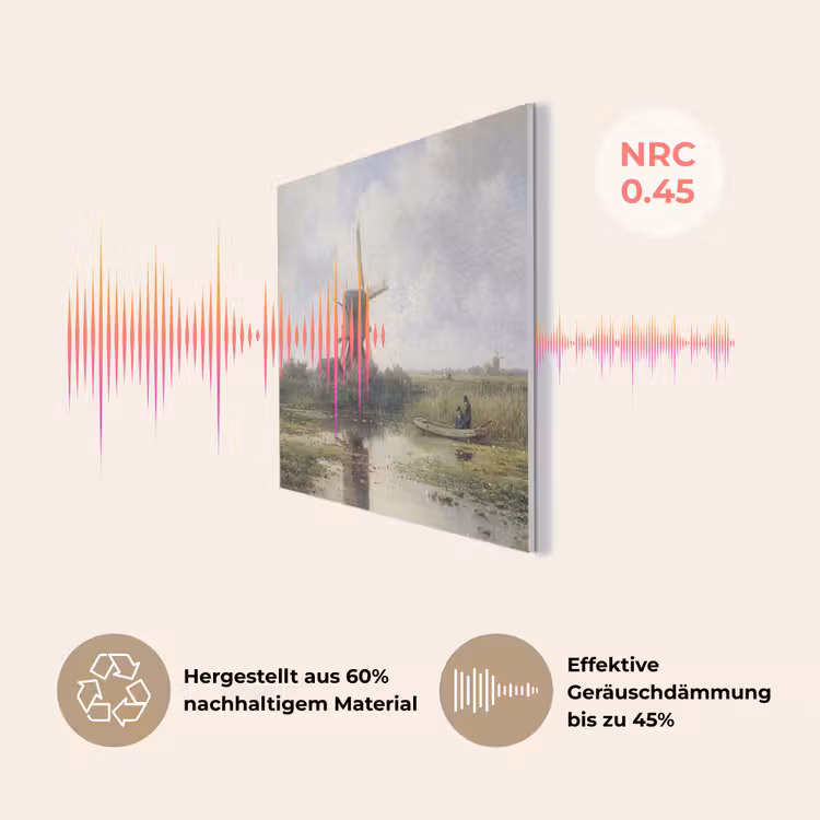 Molen - Willem Roelofs - Oude meesters - Kunst PET vilt klein -USP_DE