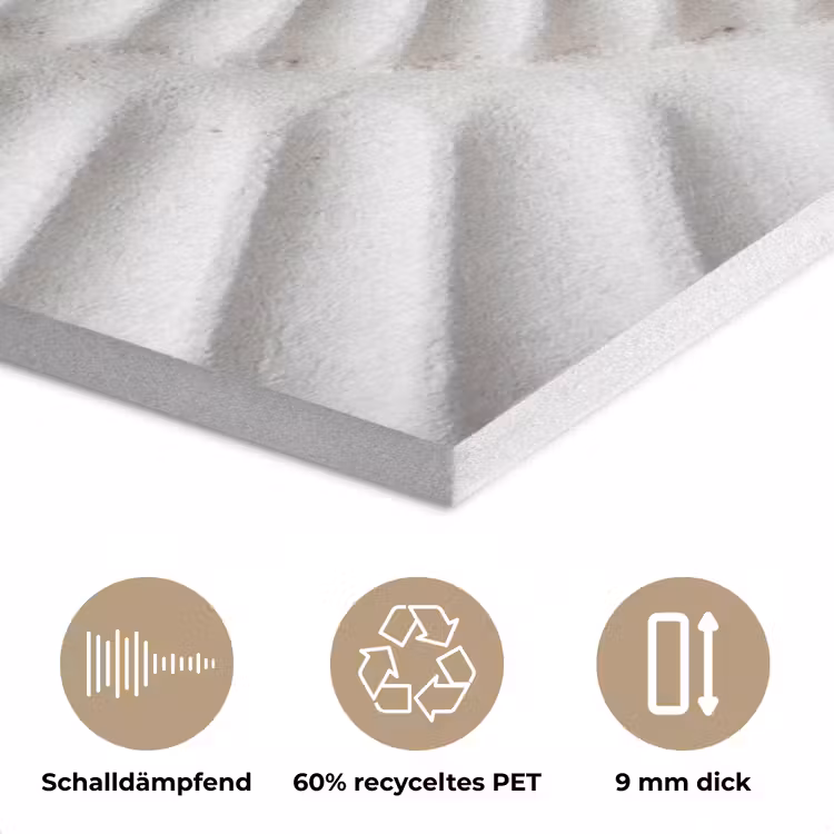 Schelp - Spiraal - Wit PET vilt klein -closeup_DE