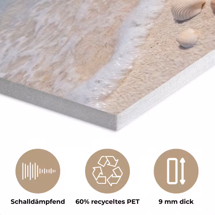 Schelpen - Strand - Natuur - Beige PET vilt klein -closeup_DE