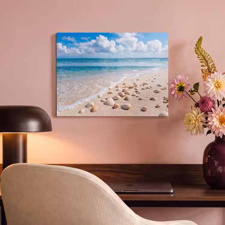 Schelpen - Strand - Natuur - Beige PET vilt klein -sfeer3