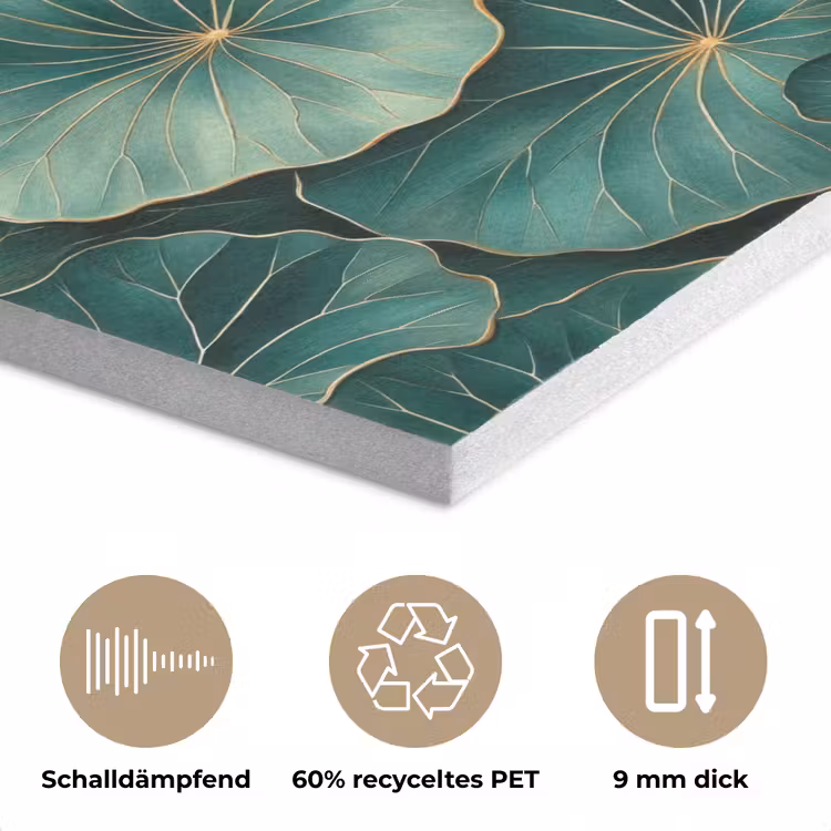 Patroon - Bladeren - Groen PET vilt klein 837 -closeup_DE