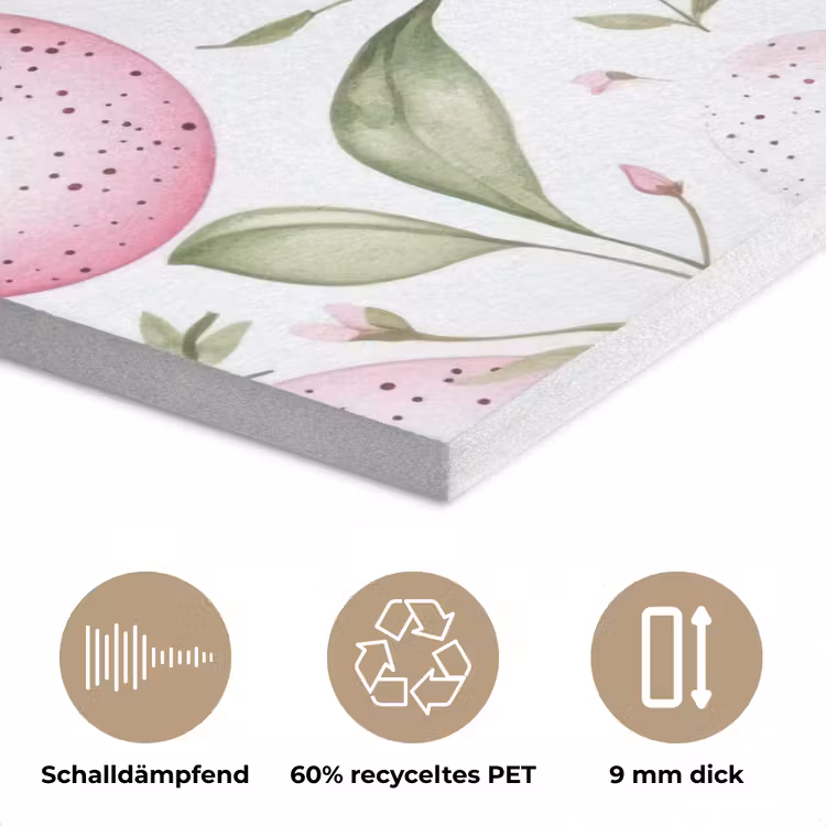 Patroon - Eieren - Roze - Pasen PET vilt klein -closeup_DE