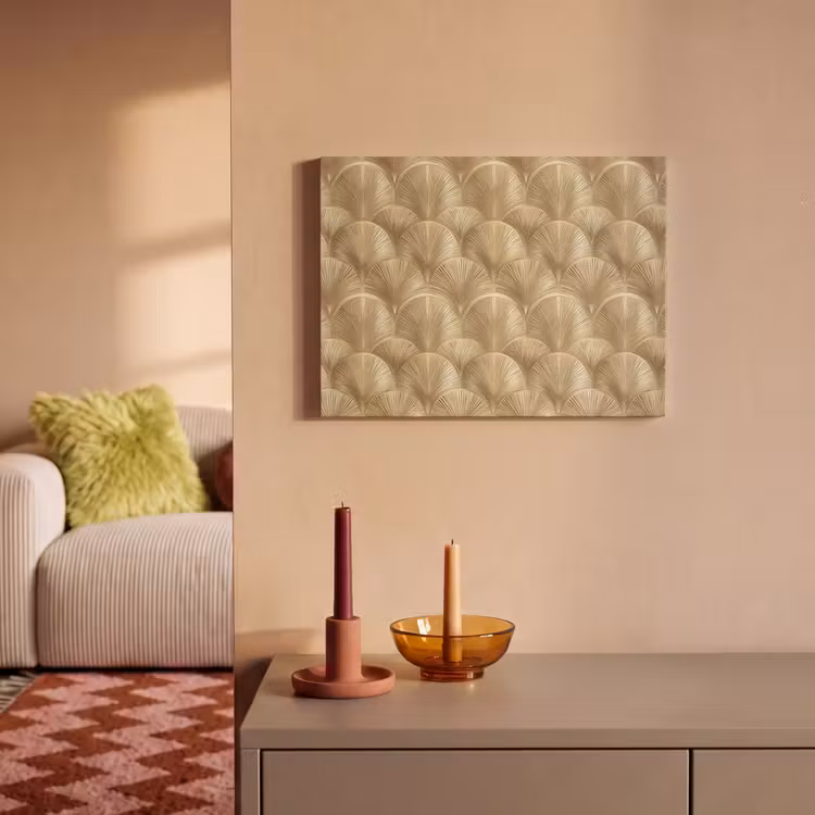 Patroon - Waaier - Goud PET vilt klein 837 -sfeer1