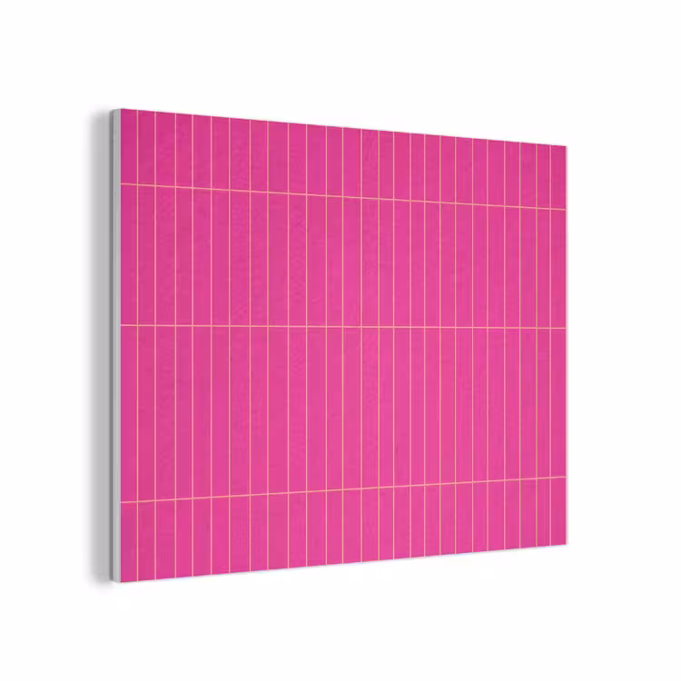 Patroon - Tegel - Magenta - Roze PET vilt klein 837 -3d