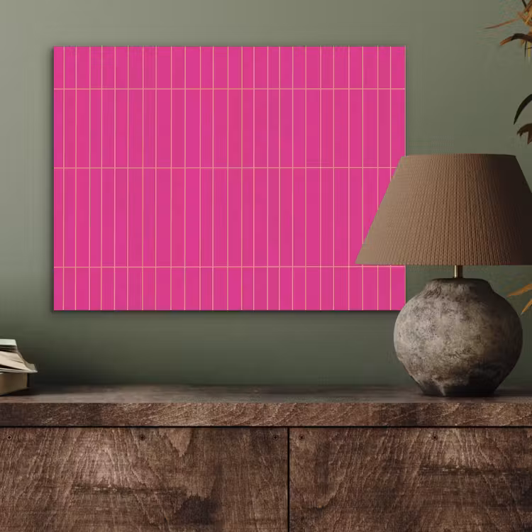 Patroon - Tegel - Magenta - Roze PET vilt klein 837 -sfeer2