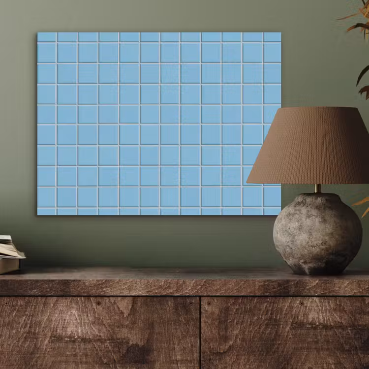 Patroon - Tegel - Pastel - Blauw PET vilt klein 837 -sfeer2