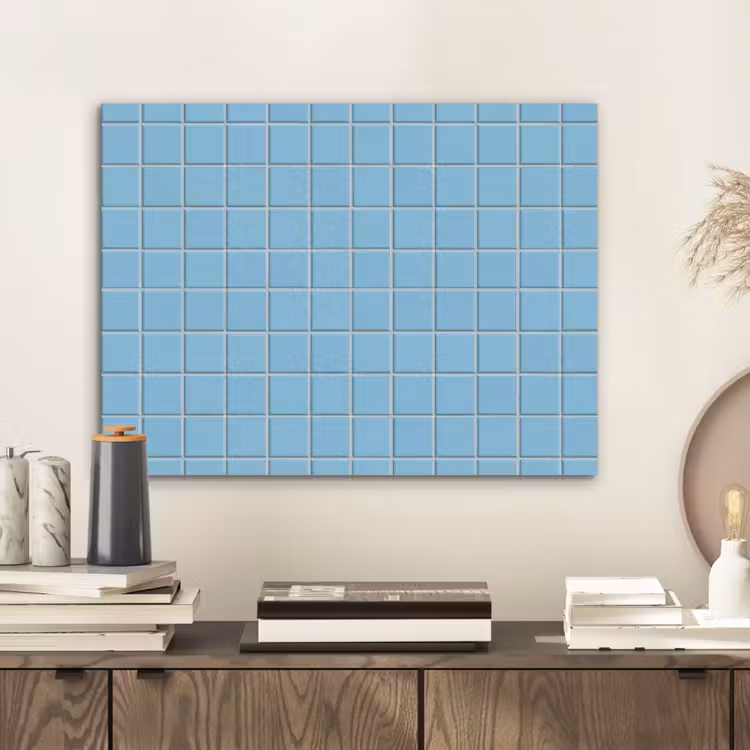 Patroon - Tegel - Pastel - Blauw PET vilt klein 837 -sfeer1