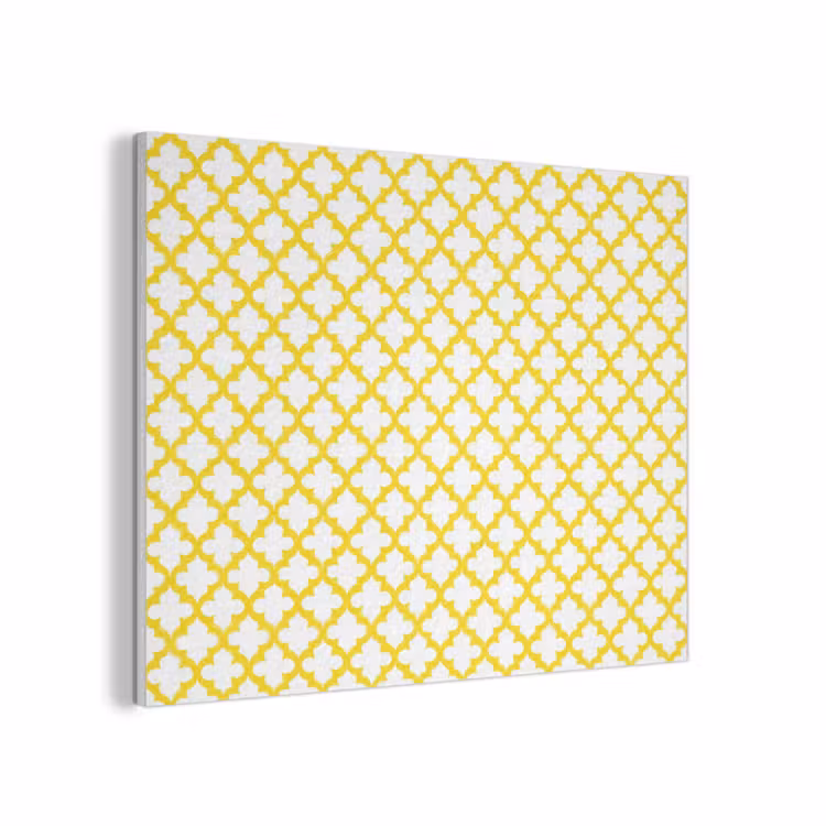 Patroon - Geometrisch - Klassiek - Geel PET vilt klein 837 -3d