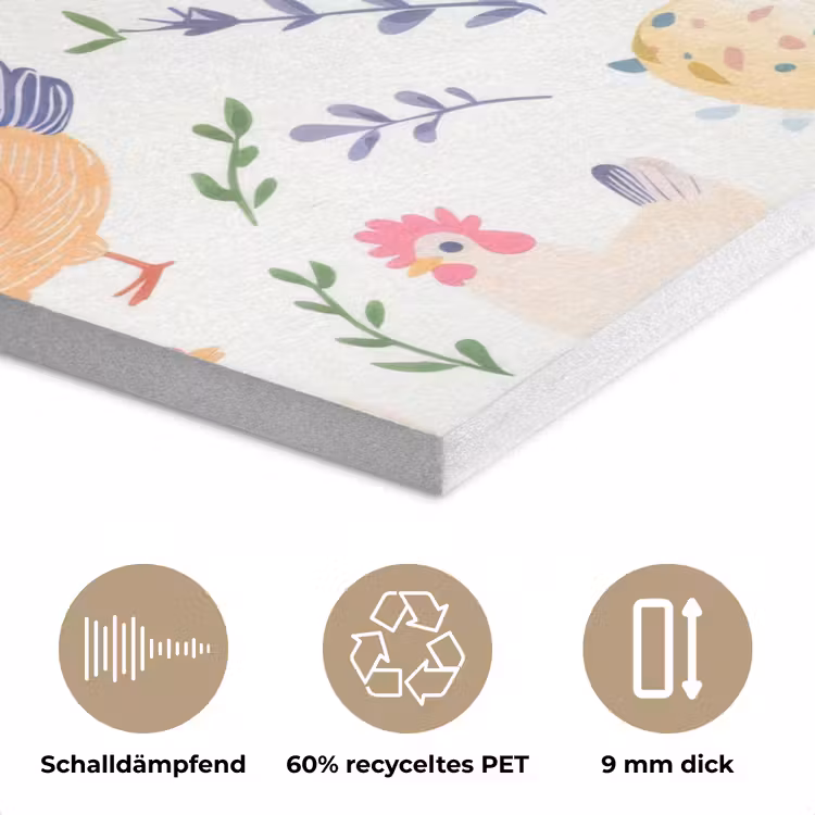 Patroon - Kip - Paaseieren PET vilt klein -closeup_DE