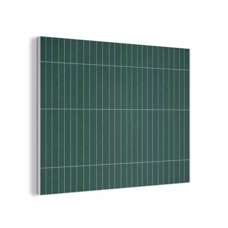 Patroon - Tegels - Donkergroen PET vilt klein 837 -3d