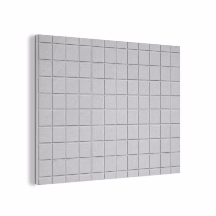 Patroon - Tegels - Licht - Grijs PET vilt klein 837 -3d