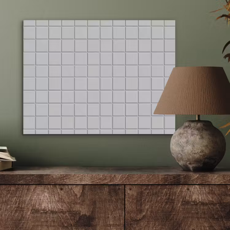 Patroon - Tegels - Licht - Grijs PET vilt klein 837 -sfeer2