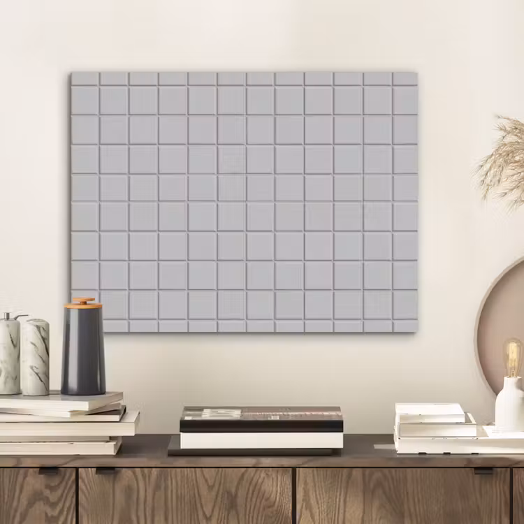 Patroon - Tegels - Licht - Grijs PET vilt klein 837 -sfeer1