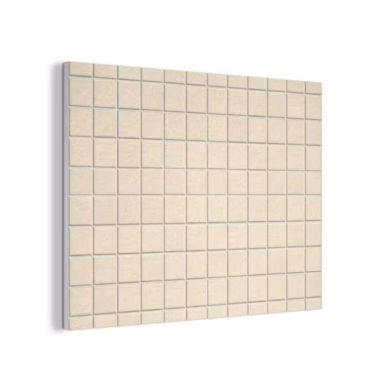 Patroon - Tegels - Gebroken - Wit PET vilt klein 837 -3d