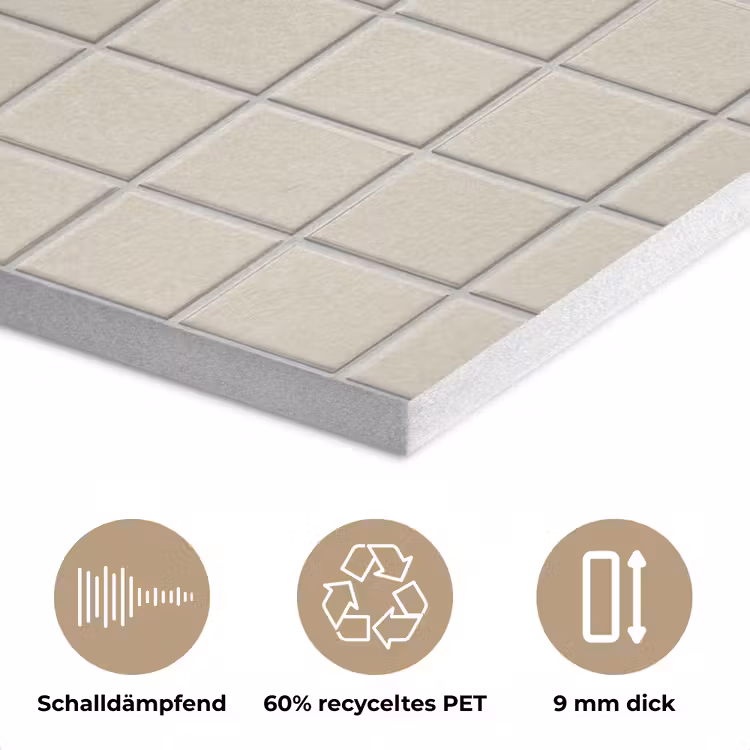 Patroon - Tegels - Taupe PET vilt klein 837 -closeup_DE