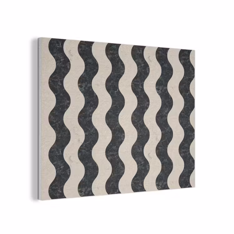 Patroon - Marmer - Groen - Cremé PET vilt klein 837 -3d