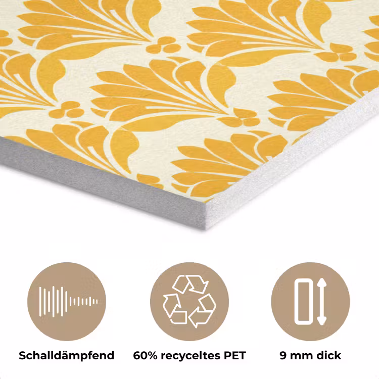 Patroon - Motief - Geel PET vilt klein 837 -closeup_DE