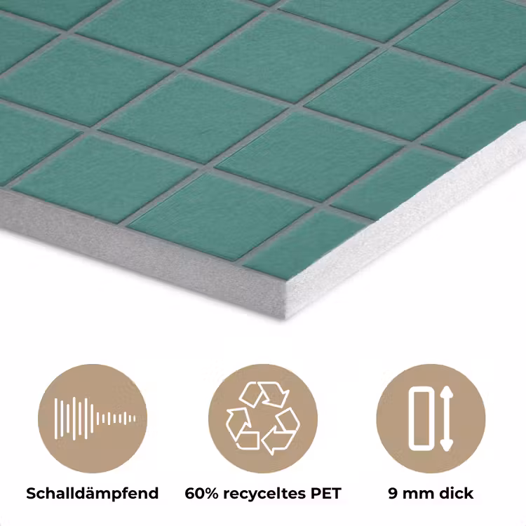 Patroon - Patroon - Smaragd PET vilt klein 837 -closeup_DE