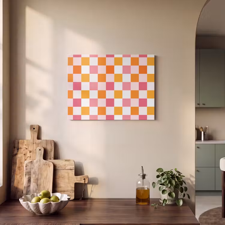 Patroon - Vierkant - Roze PET vilt klein 837 -sfeer2