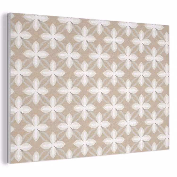 Patroon - Symmetrisch - Beige PET vilt klein 837 -3d