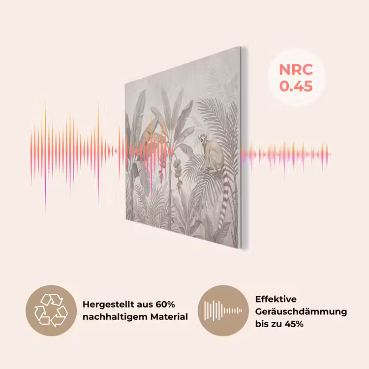 Natuur - Jungle - Ringstaartmaki - Bruin PET vilt klein -USP_DE