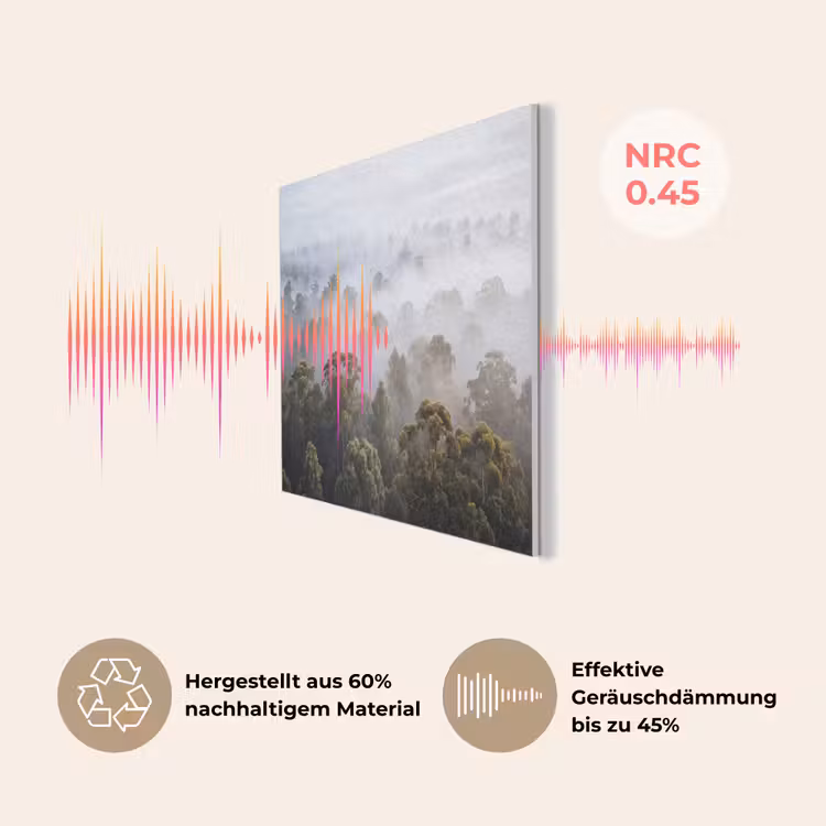 Natuur - Mist - Bos - Ochtend - Goud PET vilt klein -USP_DE