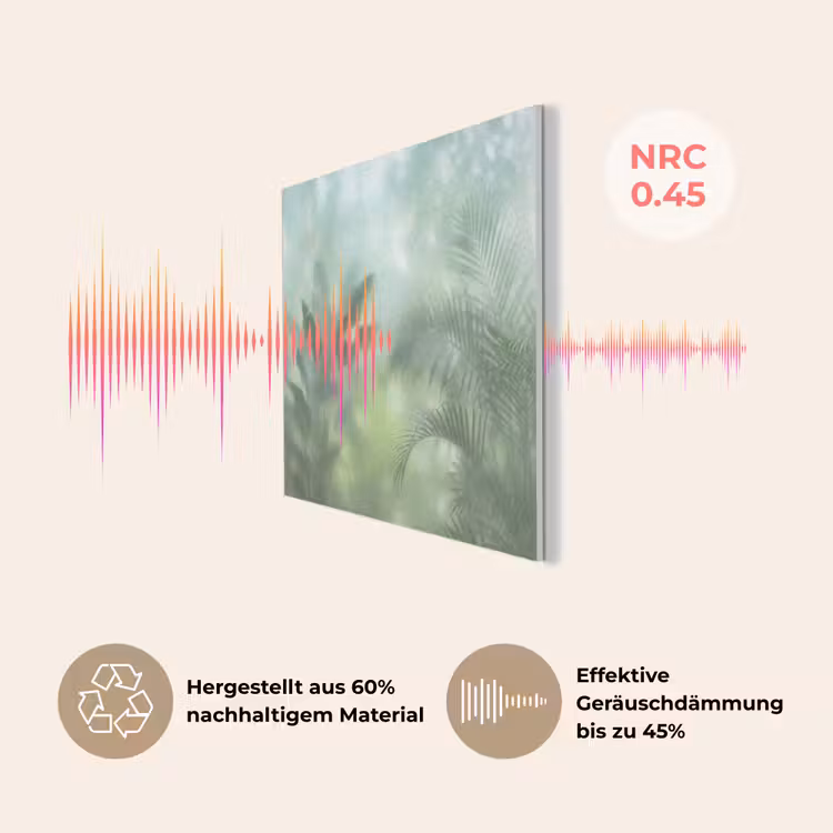 Natuur - Vervaagd - Groen - Abstract - Modern PET vilt klein -USP_DE