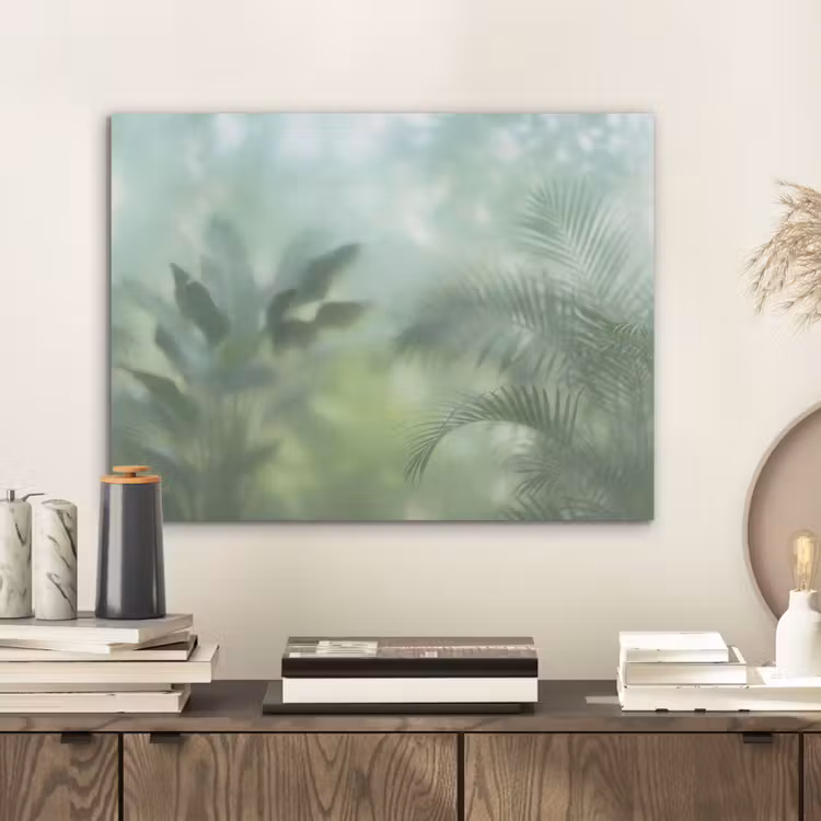 Natuur - Vervaagd - Groen - Abstract - Modern PET vilt klein -sfeer1