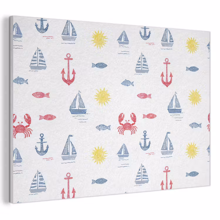Nautisch - Illustraties - Kleurrijk PET vilt klein 837 -3d