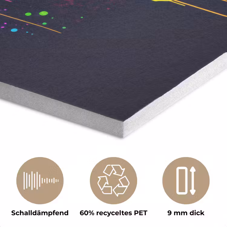 Neon - Wereldkaart - Kleur - Drip PET vilt klein -closeup_DE