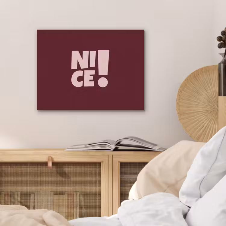 Nice - Uitroepteken - Rood PET vilt klein -sfeer3